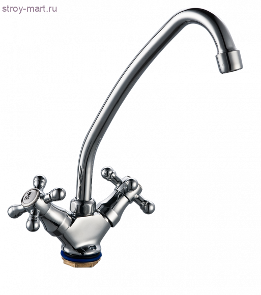 Смеситель для мойки ПСМ-127-К/89 хром к/затвор выс/излив с аэратором - 026-1381