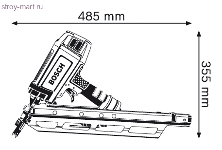 Пневматические гвоздезабиватели Bosch GSN 90-34 DK Professional - 601491301