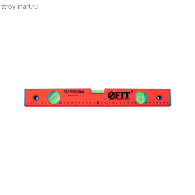 Уровень «FIT» 400мм,2 глазка, с линейкой, алюминиевый, коробчатый / 18054 - С-000133800 Уровень «FIT» 400мм,2 глазка, с линейкой, алюминиевый, коробчатый / 18054 - С-000133800
