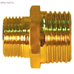 Ниппель латунь переходн Ду 15х10 НР Faro STC 5730 - 4606034008065 Ниппель латунь переходн Ду 15х10 НР Faro STC 5730 - 4606034008065