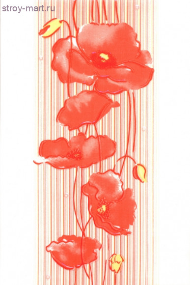 Декор нзкм Маки алый (200х300мм), 16шт в уп. - С-000114088 Декор нзкм Маки алый (200х300мм), 16шт в уп. - С-000114088