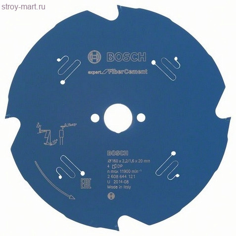Цирк диск Expert for FiberCement 160x20x2.2/1.6x4T - 2608644121 Цирк диск Expert for FiberCement 160x20x2.2/1.6x4T - 2608644121