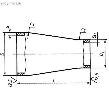 Переход сталь оц Дн 219х133 ГОСТ 17378-2001 - 027-4838 Переход сталь оц Дн 219х133 ГОСТ 17378-2001 - 027-4838