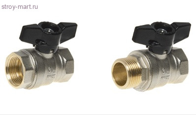 Кран шаровой латунь Strong T Ду 25 ВР/американка полный проход бабочка ELSEN EV10.3201 Кран шаровой латунь Strong T Ду 25 ВР/американка полный проход бабочка ELSEN EV10.3201