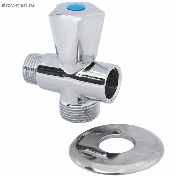 Клапан для стир/машины латунь хром НР STC 9050 1/2х3/4х1/2 - 4606034080221