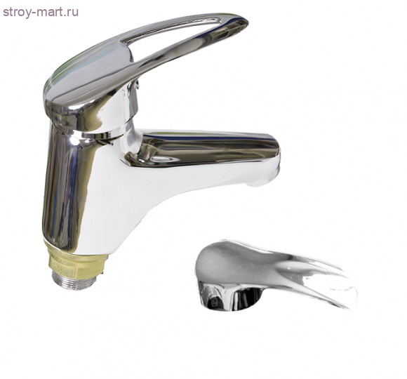Смеситель одноручный для умывальника ПСМ-740-КТ/023 хром к/затвор короткий излив - 026-1392