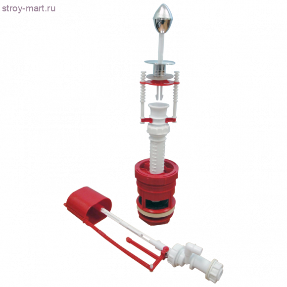 Арматура к бачку АС6.1М хром нижний подвод шток универ РБМ - 4607125270361 Арматура к бачку АС6.1М хром нижний подвод шток универ РБМ - 4607125270361