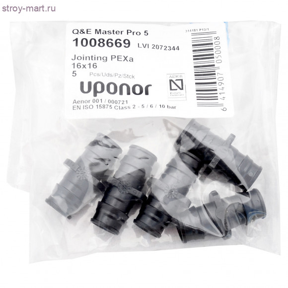 Соединитель для PE-X PPSU Дн 25х25 Uponor 1008671 Соединитель для PE-X PPSU Дн 25х25 Uponor 1008671