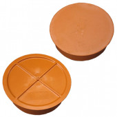 Заглушка НПВХ коричневый Дн 200 б/нап - 027-1615 Заглушка НПВХ коричневый Дн 200 б/нап - 027-1615