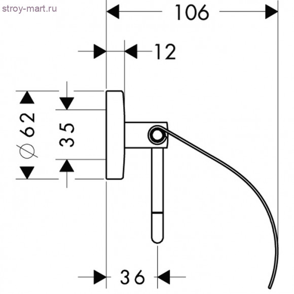 Держатель для туалетной бумаги 40523000 Держатель для туалетной бумаги 40523000