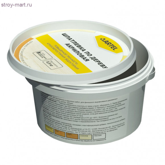 Шпатлевка по дереву «Артель» 0,5 кг. дуб (8 шт/уп.) - С-000119767