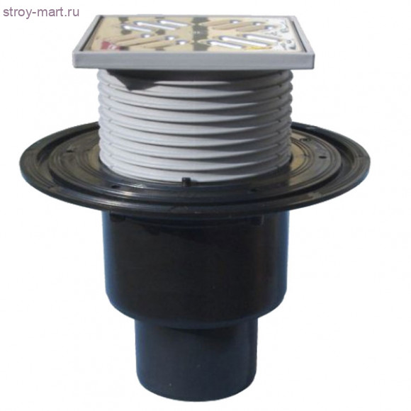 Трап вертикальный PP Ду 50/100 с решеткой из нержавеющей стали HL 317 Трап вертикальный PP Ду 50/100 с решеткой из нержавеющей стали HL 317