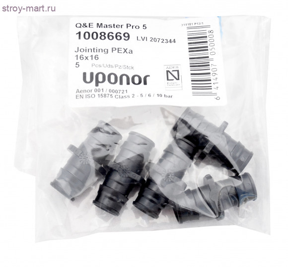 Соединитель для PE-X PPSU Дн 32х32 Uponor 1001235 Соединитель для PE-X PPSU Дн 32х32 Uponor 1001235