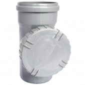 Ревизия НПВХ серый Дн 110 б/нап с крышкой в комплекте ТУ 6-49-33-92 - 027-1700 Ревизия НПВХ серый Дн 110 б/нап с крышкой в комплекте ТУ 6-49-33-92 - 027-1700