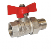 Кран шаровой латунь Стандарт 232 аналог 11б27п1 Ду 15 ВР/американка бабочка ГАЛЛОП 103168