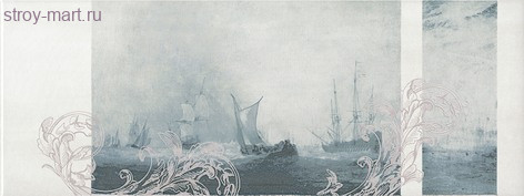 Ньюпорт Декор Корабли зеленый STG\B206\15016 15x40 Ньюпорт Декор Корабли зеленый STG\B206\15016 15x40