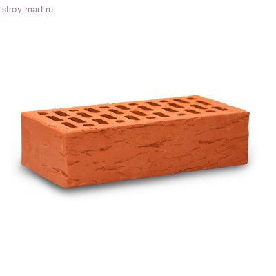 Кирпич лицевой красный Рифленый щелевой 1,4 НФ М-175 (352 шт.) Braer - С-000109057