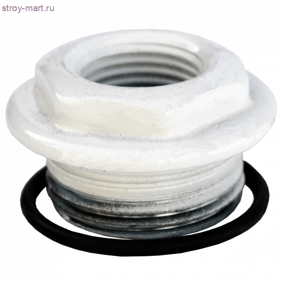 переходник для RS Ду25х15 с прокладкой прав белый Sira - 017-3155