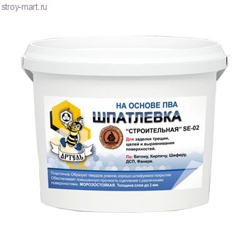 Шпатлевка для внутренних работ «Артель» на основе ПВА 3 кг. - С-000119763