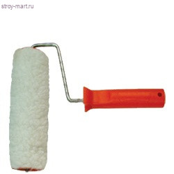 Валик натуральный мех, 48х250мм, ворс 12мм, бюгель 6мм, с ручкой «Стандарт» - С-000076779