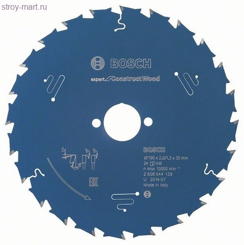 Цирк диск Expert for Construct 190x30x2/1.3x24T - 2608644139 Цирк диск Expert for Construct 190x30x2/1.3x24T - 2608644139