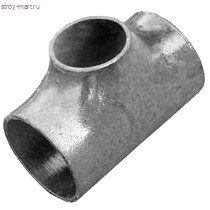 Тройник сталь бесшовн переходной оц Дн 76x3,5-57х3,0 (Ду 65х50) под приварку ГОСТ 17376-2001 - 027-6259