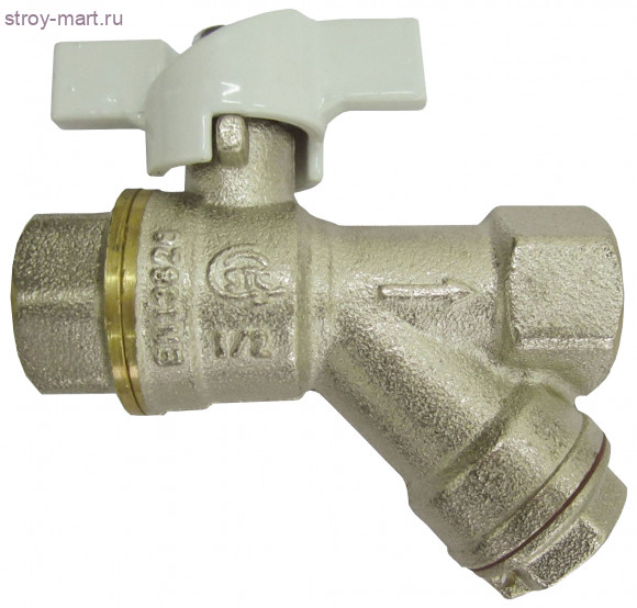 Кран шаровой латунь Faro 1225 Ду 15 ВР/ВР пломбированная бабочка с фильтром STC 1225 - 4606034047750 Кран шаровой латунь Faro 1225 Ду 15 ВР/ВР пломбированная бабочка с фильтром STC 1225 - 4606034047750