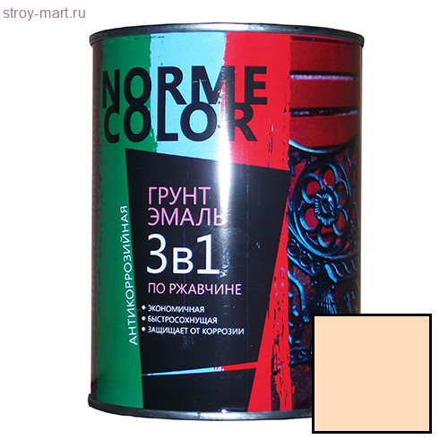 Грунт-эмаль 3 в 1 «Norme Color» кремовая 0.9л. (14 шт/уп) - С-000111668 Грунт-эмаль 3 в 1 «Norme Color» кремовая 0.9л. (14 шт/уп) - С-000111668