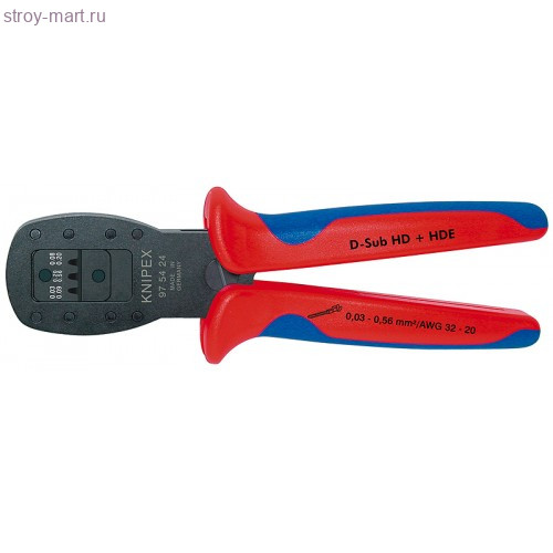 Обжимные клещи для миниатюрных штекеров, параллельный обжим KNIPEX 97 54 24 KN-975424 Обжимные клещи для миниатюрных штекеров, параллельный обжим KNIPEX 97 54 24 KN-975424