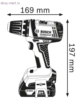 Аккумуляторная дрель-шуруповерт Bosch GSR 18-2-LI Professional - 06019B7300 Аккумуляторная дрель-шуруповерт Bosch GSR 18-2-LI Professional - 06019B7300