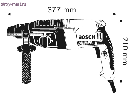 Перфоратор с патроном SDS-plus Bosch GBH 2-26 DRE Professional - 611253708 Перфоратор с патроном SDS-plus Bosch GBH 2-26 DRE Professional - 611253708