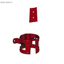 МП, Держатель трубы D 100 (на дерево) вишня Р363 - С-000072828 МП, Держатель трубы D 100 (на дерево) вишня Р363 - С-000072828