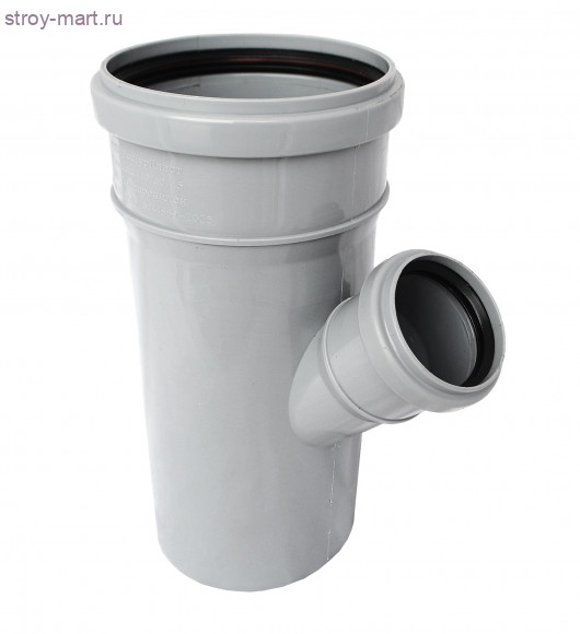 Тройник PP-H серый Дн 110х110х45 б/нап в комплекте РосТурПласт 11431 - 4640014212288