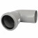 Отвод PP-H серый Дн 110х67,5° б/нап в комплекте Ostendorf 115130 - 4052836151308