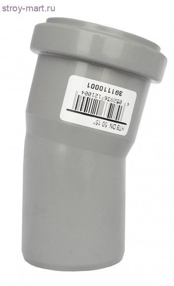 Отвод PP-H серый Дн 110х67,5° б/нап в комплекте Ostendorf 115130 - 4052836151308