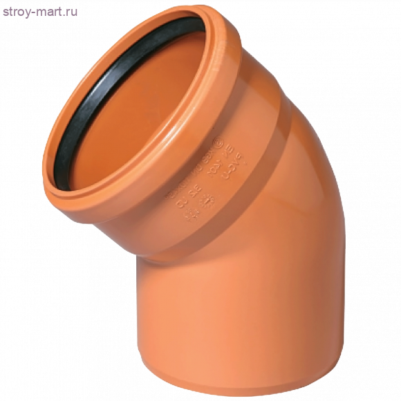 Отвод НПВХ коричневый Дн 110х30° б/нап в комплекте - 027-1656 Отвод НПВХ коричневый Дн 110х30° б/нап в комплекте - 027-1656
