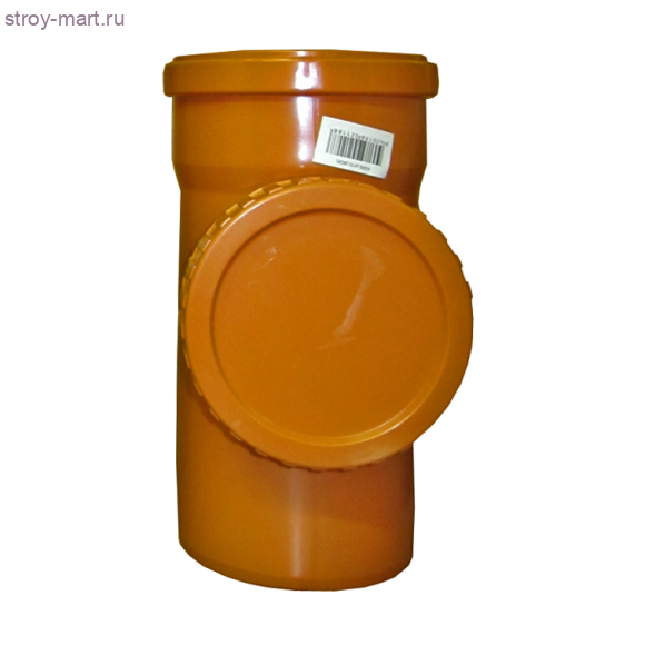 Ревизия НПВХ коричневый Дн 110 б/нап с крышкой в комплекте. - 027-8194 Ревизия НПВХ коричневый Дн 110 б/нап с крышкой в комплекте. - 027-8194