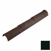 Конек полукруглый тройной Decra Classic/Roman L=1225 (1150*) мм Черный бриллиант - С-000113306 Конек полукруглый тройной Decra Classic/Roman L=1225 (1150*) мм Черный бриллиант - С-000113306