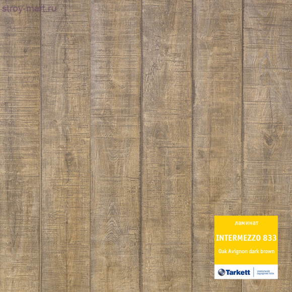 Tarkett INTERMEZZO 833 Дуб Авиньон темно-коричневый Tarkett INTERMEZZO 833 Дуб Авиньон темно-коричневый