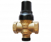 Регулятор давления воды квартирный с фильтром и отверстием под манометр латунный КРДВ Ду15