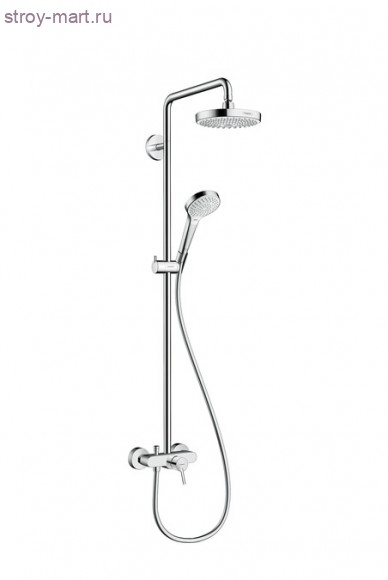 Croma Select S 180 2jet Showerpipe, с однорычажным смесителем Croma Select S 27255400 Croma Select S 180 2jet Showerpipe, с однорычажным смесителем Croma Select S 27255400