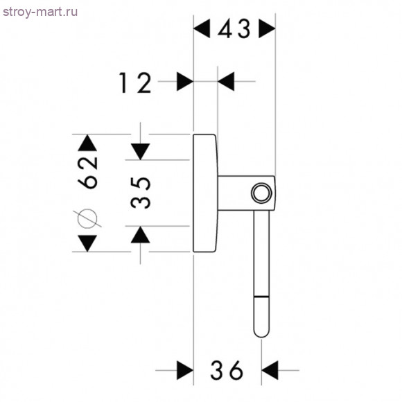 Держатель для туалетной бумаги 40526000 Держатель для туалетной бумаги 40526000
