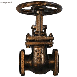 Задвижка 30ч7бк чугун газ Ду 80 Ру6 фл - 007-0633 Задвижка 30ч7бк чугун газ Ду 80 Ру6 фл - 007-0633