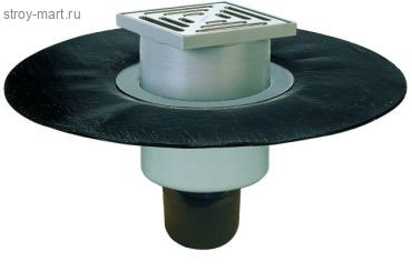 Трап вертикальный Дн 50/75/110 с решеткой из неж стали HL 317H Трап вертикальный Дн 50/75/110 с решеткой из неж стали HL 317H