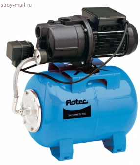 Насосная станция с горизонтальным расширительным баком на 20 л WATERPRESS 1000 Насосная станция с горизонтальным расширительным баком на 20 л WATERPRESS 1000