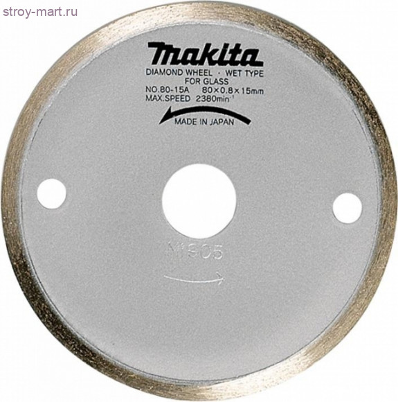 Диск алмазный сплошной,ф80х15мм,д\мокрого реза - 792296-4 Диск алмазный сплошной,ф80х15мм,д\мокрого реза - 792296-4