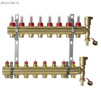 Группа коллекторная FHF-F set 1"х3/4-6 с расход и кроншт - 127-0415 Группа коллекторная FHF-F set 1"х3/4-6 с расход и кроншт - 127-0415