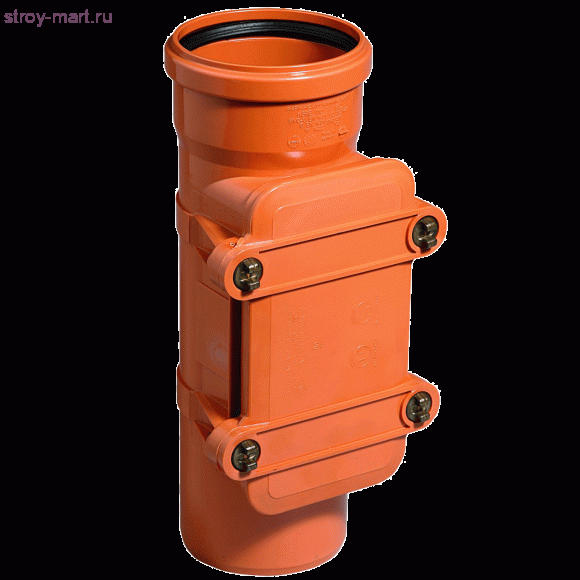 Ревизия НПВХ коричневый Дн 200 б/нап с крышкой в комплекте - 027-1699 Ревизия НПВХ коричневый Дн 200 б/нап с крышкой в комплекте - 027-1699