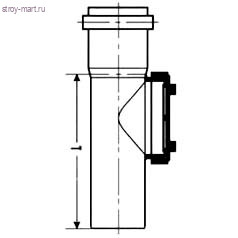 Ревизия НПВХ коричневый Дн 200 б/нап с крышкой в комплекте - 027-1699 Ревизия НПВХ коричневый Дн 200 б/нап с крышкой в комплекте - 027-1699