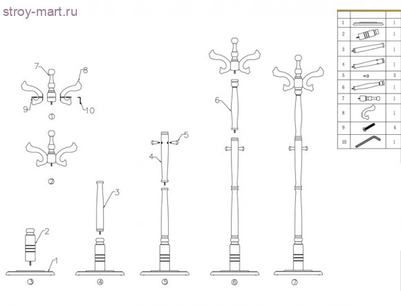 Вешалка напольная SY-827 Вешалка напольная SY-827